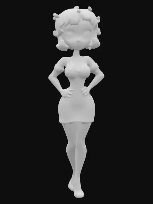 3D model for high detail of Betty Boop