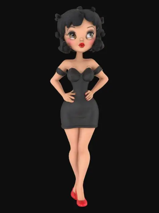 3D model for high detail of Betty Boop
