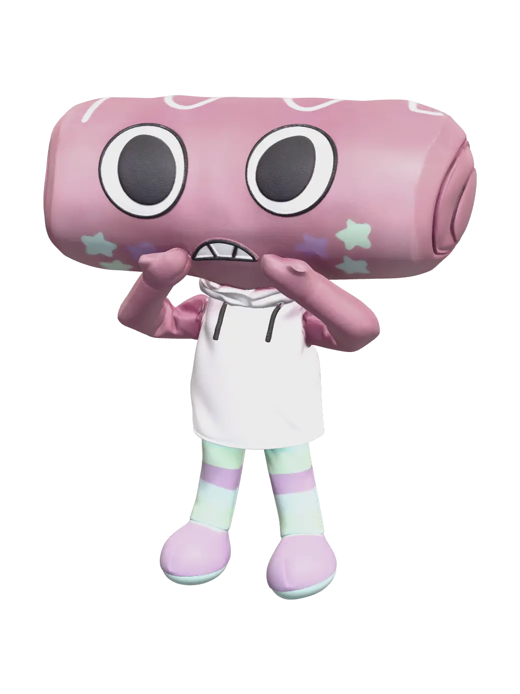 Weathered Cosmo Dandys World 3D model, vytvořený pomocí AI