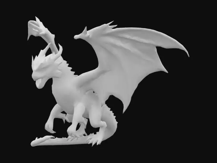 3D model for #fairy#, fairy tale dread dragon, hes called The Black Briar