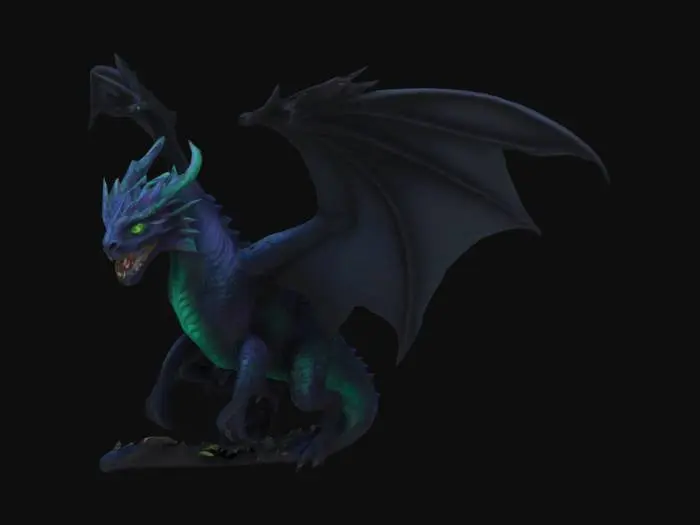 3D model for #fairy#, fairy tale dread dragon, hes called The Black Briar