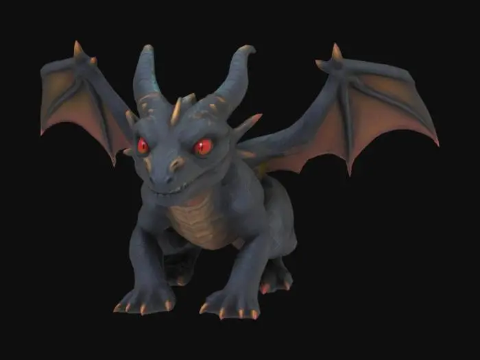 3D model for #fairy#, fairy tale dread dragon, hes called The Black Briar