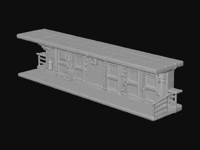 3D model for Retro Apartment Corridor