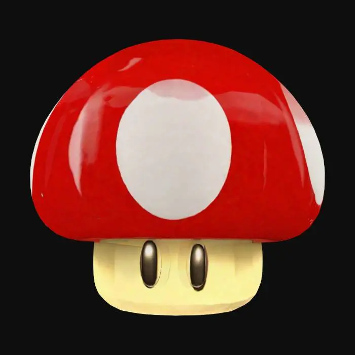 3D model for Power-Up Mushroom