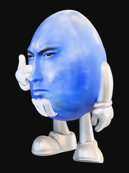 3D model for Mysterious Blue Blend tposing