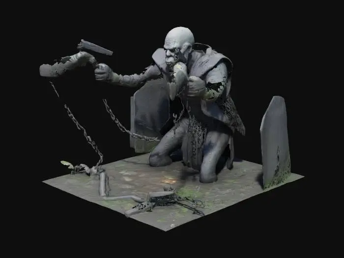 3D model for Solomon Grundy: The Dead Coming Back to Hunt Agent 47

Prompt:
Grundy rises from a swampy graveyard, chains snapping. 47 stands ready, dual pistols aimed, moonlight illuminating the scene.