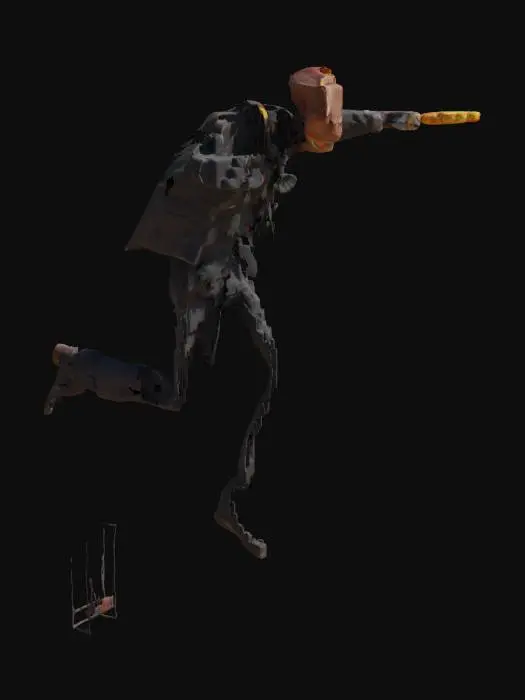 3D model for Agent 47’s Burning Legacy (Firefly & The Fury)

Prompt:
A fiery inferno consumes a Gotham warehouse. Firefly soars above, flame thrower unleashed, as 47 sprints through flames, jacket smoldering, aiming upward.