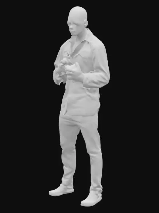 3D model for Design:
Clayface’s morphing form wraps around the sides of the shirt, face half-melted into Agent 47’s likeness. 47 stands with detonator clenched in one hand, facing the monstrosity.
Style: Earth tones with metallic highlights for the clay.
Tagline: “Trust No Reflection”