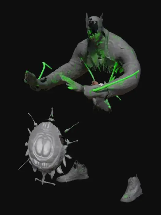 3D model for Agent 47 vs Bane: Venom Unleashed"
Design:
Bane charges from the lower corner, tubes glowing neon green. 47 braces himself, small but poised, at the center of the chest. Behind them, a shattered Gotham City Police Department logo.
Style: High-contrast black and neon green.
Tagline: “Strength Meets Precision”