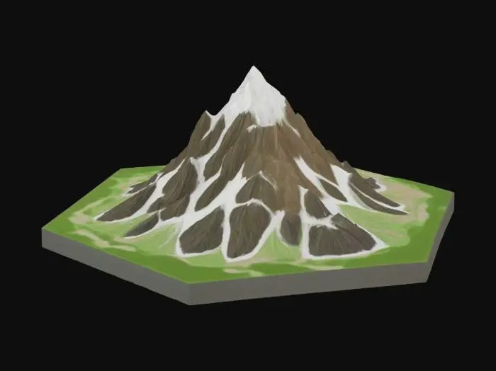 3D model for Mountain Model
