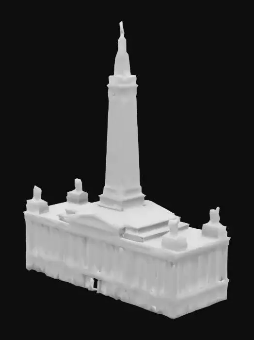 3D model for Architectural Sketch of a Civic Building