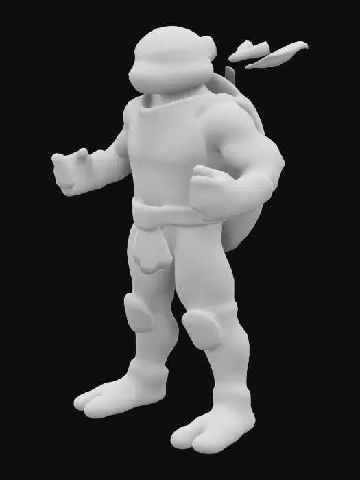 3D model for Donatelo tortu ninja ruban orange