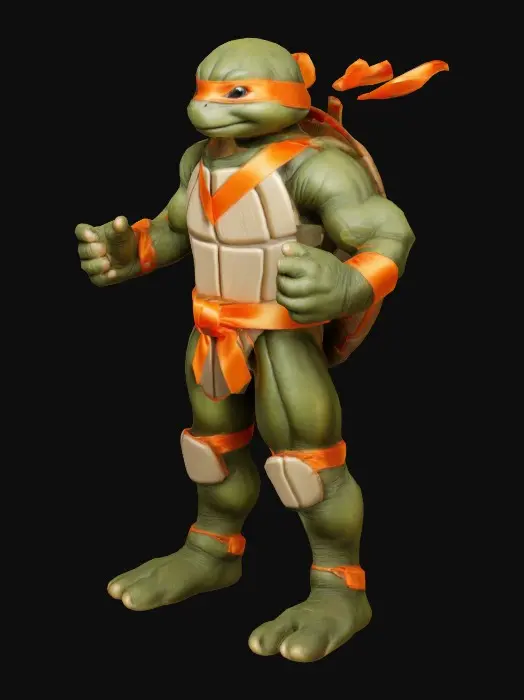 3D model for Donatelo tortu ninja ruban orange