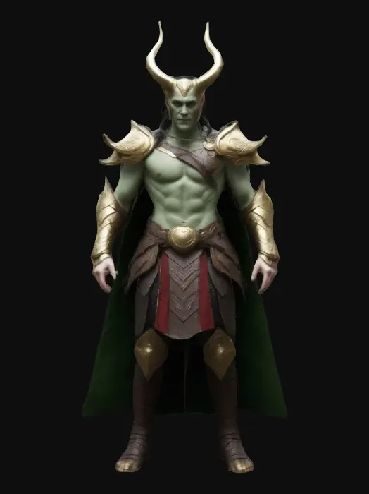 3D model for Loki fils de kratos ragnarok