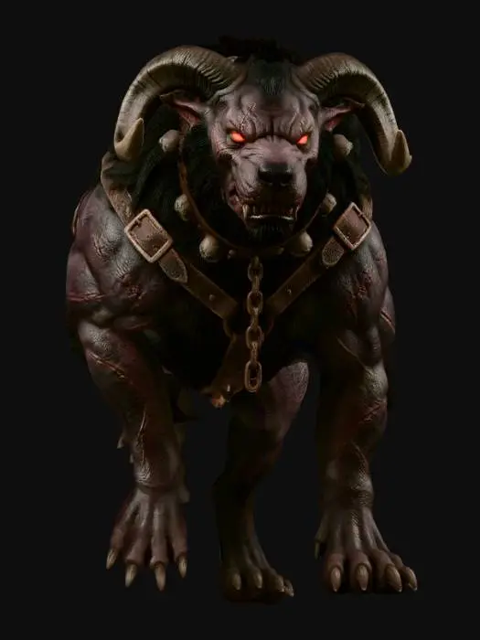 3D model for Crimson-Eyed hell hound