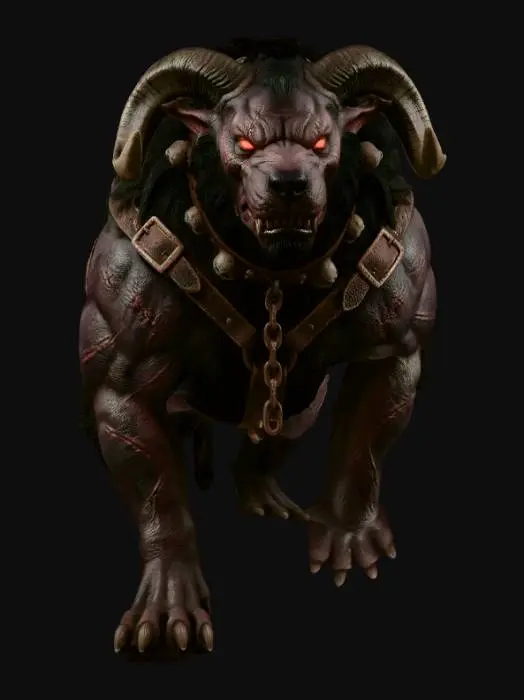 3D model for Crimson-Eyed hell hound