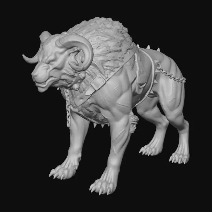 3D model for Crimson-Eyed hell hound