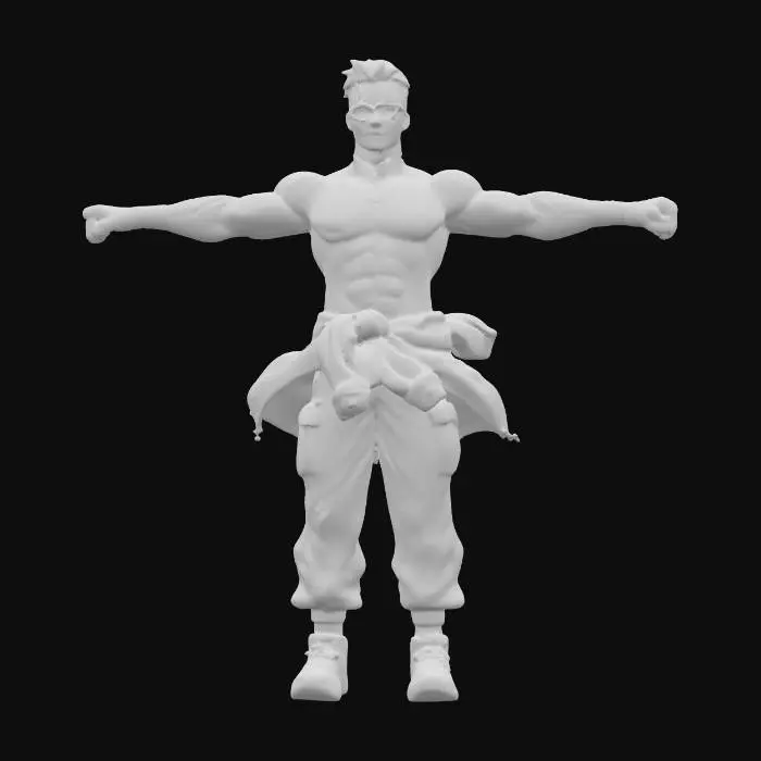 3D model for Martial Artist in Motion