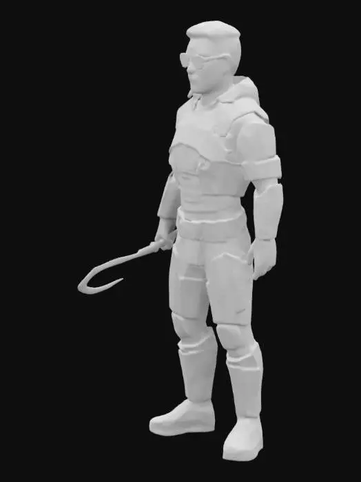 3D model for Scientist with a Crowbar
