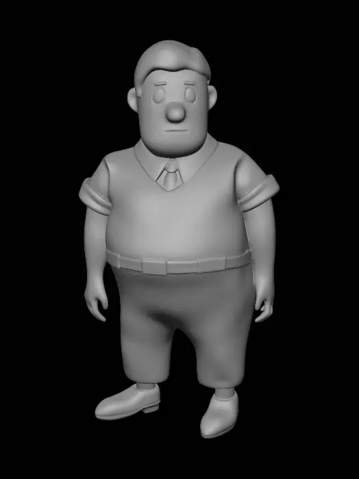3D model for Vested Clerk