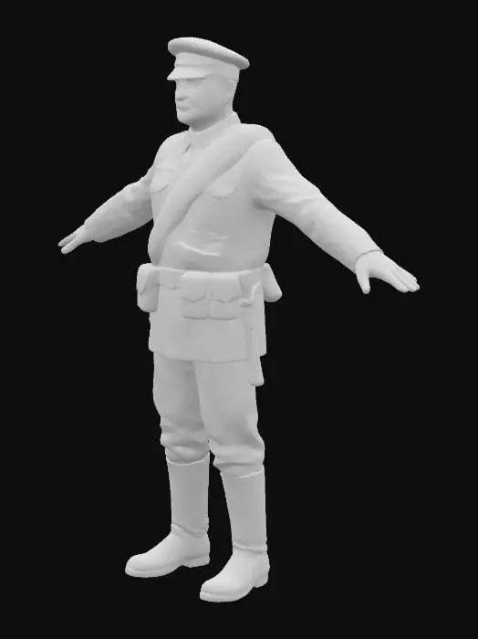 3D model for Soldier in Uniform
