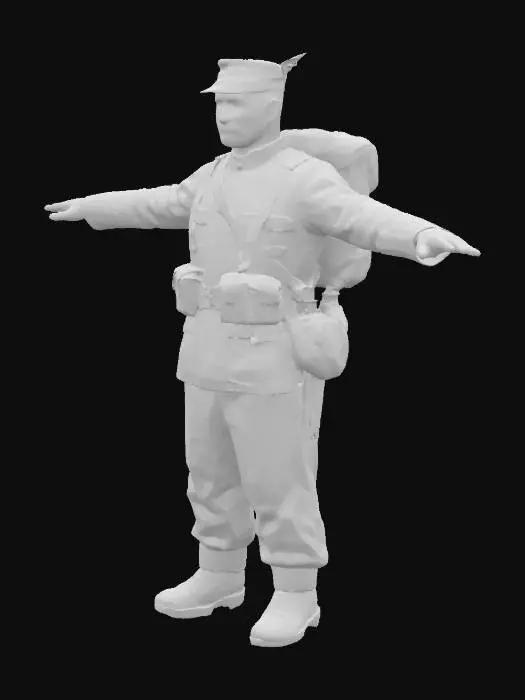 3D model for WWI Infantryman Model