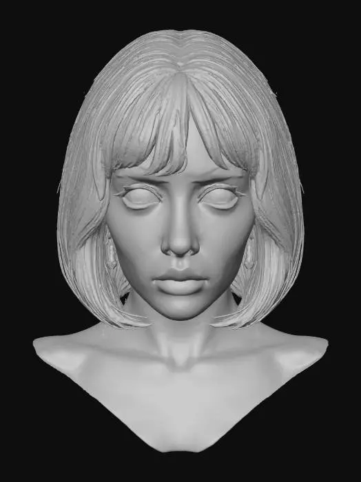 3D model for Portrait of Elegance