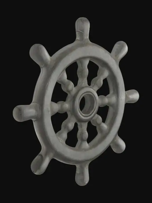 3D model for Ship's Wheel Charm