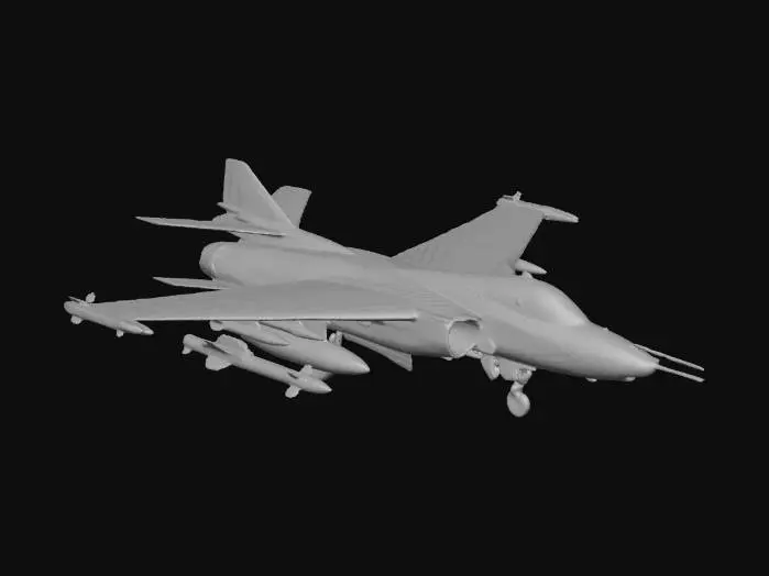 3D model for Fighter Jet in Flight