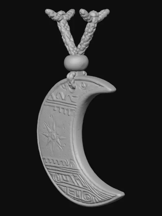 3D model for Mystic Moon Pendant
