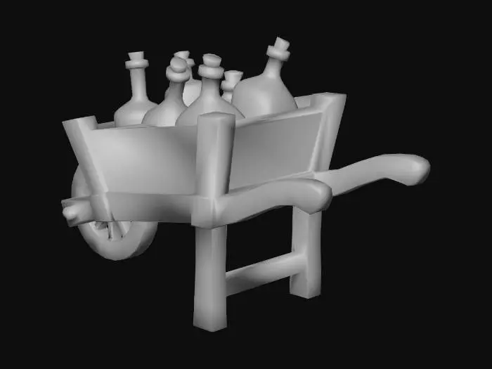 3D model for Alchemist's Cart