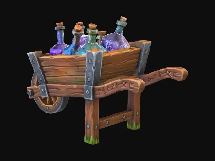 3D model for Alchemist's Cart