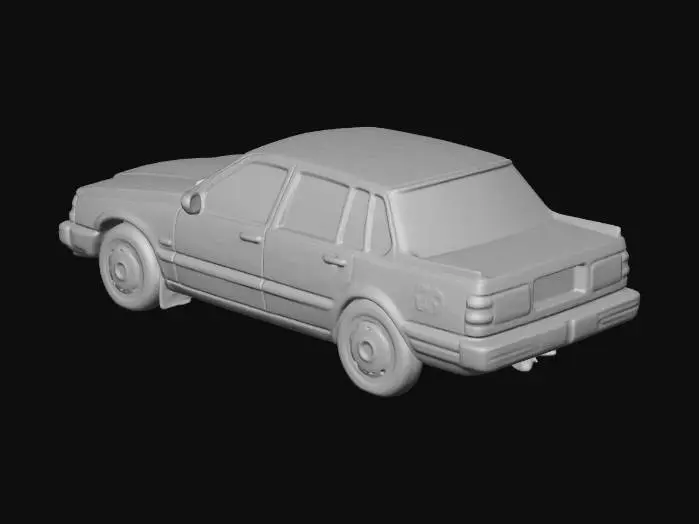 3D model for Beige Volvo 740 Classic