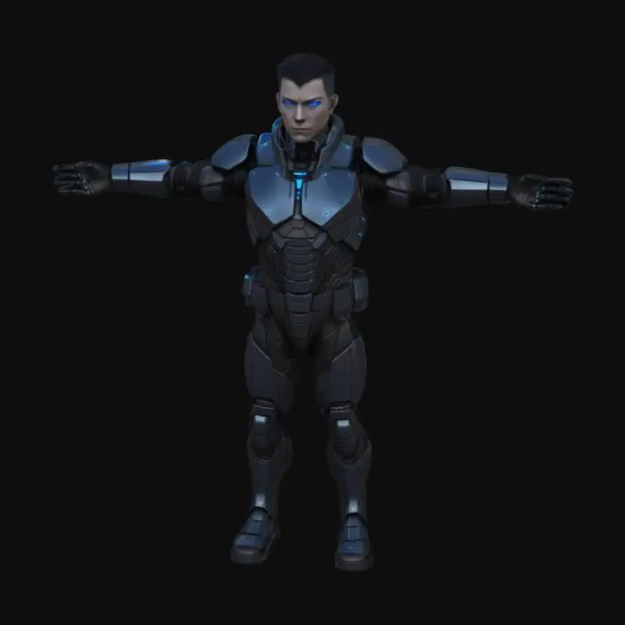 3D model for Echorun Game Menu