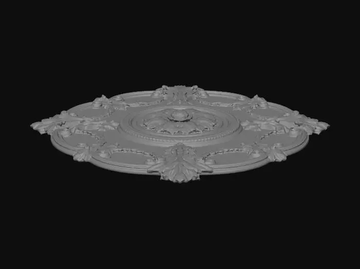 3D model for Ornate Floral Ceiling Medallion