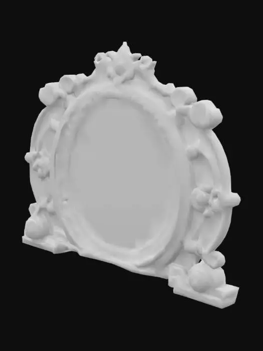 3D model for Victorian sci-fi style portal, spiral portal, fantasy, luminescent, magical, Bronze with aqua illuminated lights with glow, art nouveau, plain organized simple uv map for texturing

