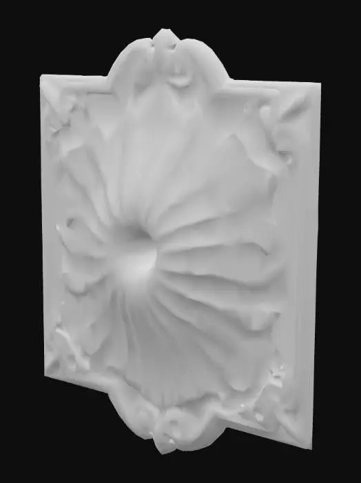 3D model for Beautiful verdigris art deco plaque