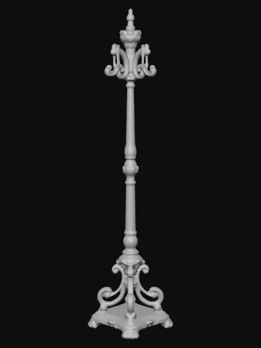 3D model for An ornate coat stand, coat rack, Victorian style.