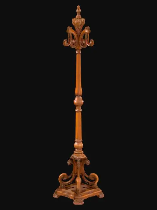 3D model for An ornate coat stand, coat rack, Victorian style.