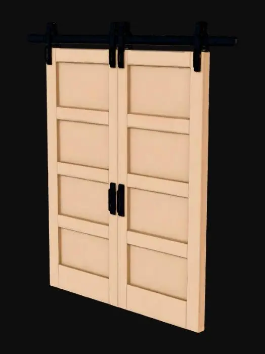 3D model for Sliding Barn Doors Clean Sharp Edges Best Quality