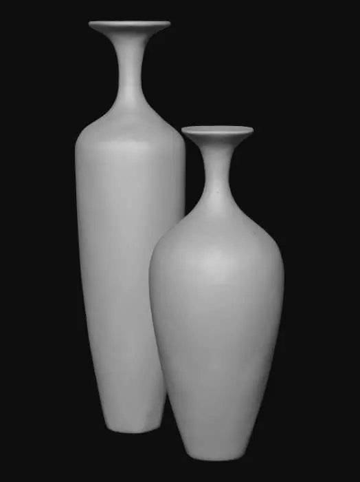 3D model for Large Art Deco Style Gold and Black Urns or Vases