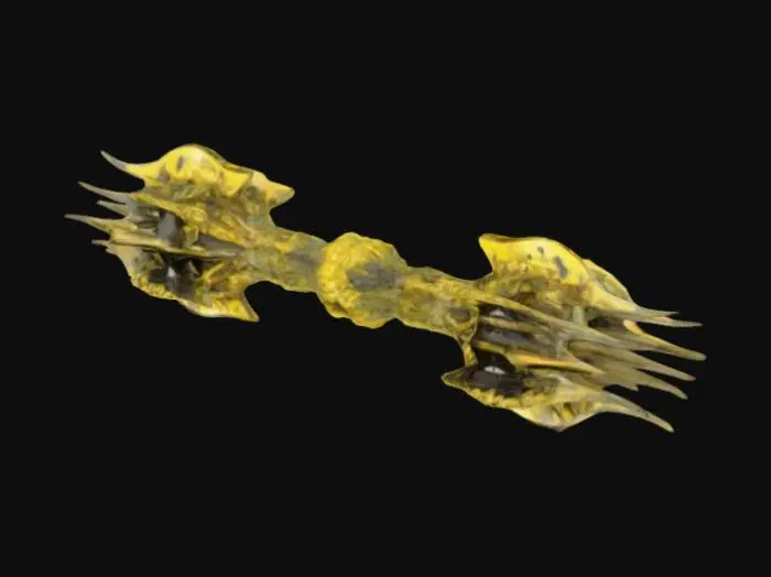 3D model for Golden Vajra Ornament