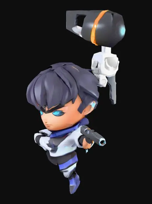 3D model for Stealth Agent Chibi