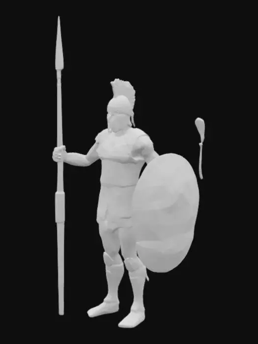 3D model for Greek Hoplite Warrior