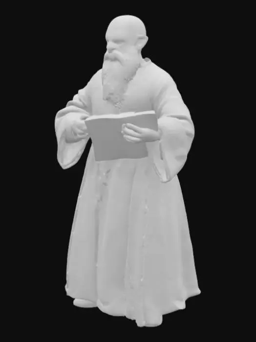 3D model for  SHYLOCK – The Merchant of Venice
Prompt:
An elderly Jewish moneylender in richly textured Renaissance robes, long grey beard, narrow suspicious eyes, holding a contract or scales, gold rings, subtle expression of sorrow and bitterness, in a dim Venetian study.