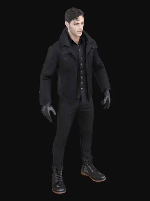3D model for Mystery Man in Black