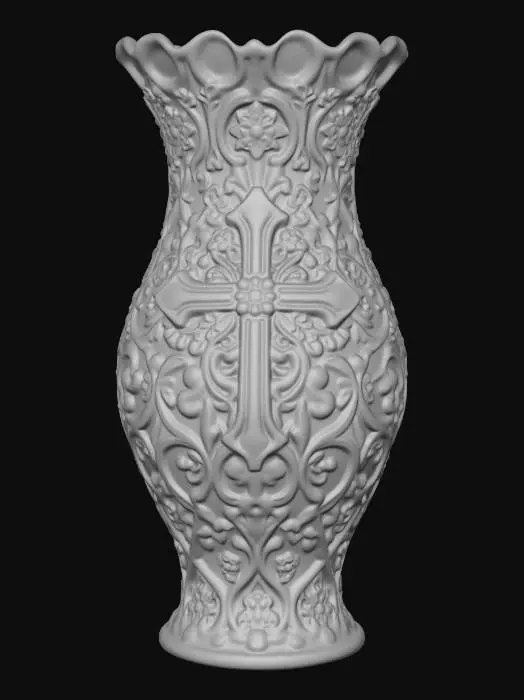 3D model for Golden Elegance Vase