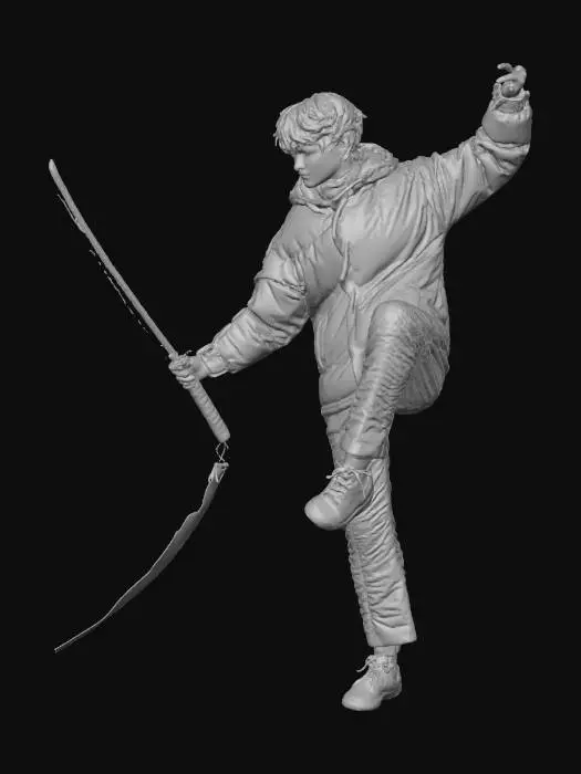 3D model for Warrior's Pose