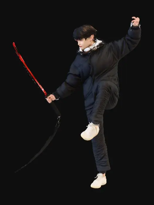 3D model for Warrior's Pose