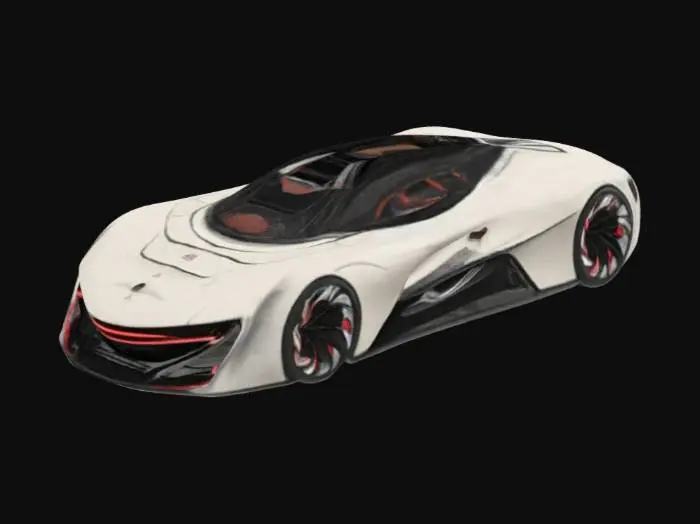 3D model for Futuristic Elegant Exotic Italian Supercar Hypercar Electric